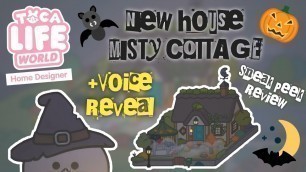 'NEW HOUSE: MISTY COTTAGE SNEAK PEEK REVIEW | + NECOLAWPIE VOICE REVEAL | TOCA LIFE WORLD'