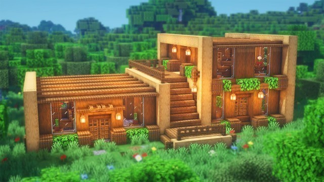 'Minecraft: How to Build a Wooden House | Simple Survival House Tutorial'