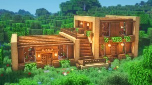 'Minecraft: How to Build a Wooden House | Simple Survival House Tutorial'