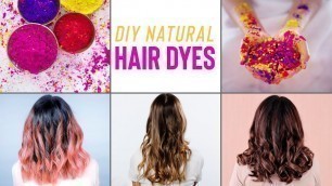 'How to naturally DYE your hair AT HOME without any damage!'