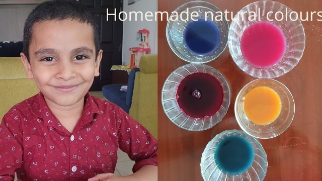 'How to Make Natural Food Colors at home | Homemade natural colors | Amanz Lab'