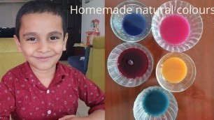 'How to Make Natural Food Colors at home | Homemade natural colors | Amanz Lab'
