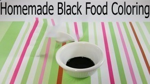 'Homemade Black Food Coloring'