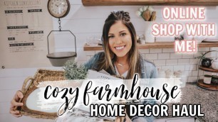 'FARMHOUSE DECOR HAUL | COZY COTTAGE HOME DECORATING | DECORATE #WITHME 2020'