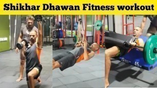 'Shikhar Dhawan Gym workout | Shikhar Dhawan Fitness training | India Tour of Sri Lanka'