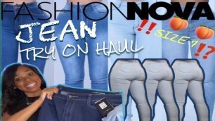 'ARE THESE JEANS WORTH THE HYPE? |Fashion Nova JEANS TRY ON HAUL US SIZE 7 ‼️