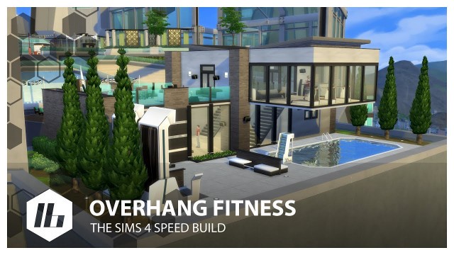 'Overhang Fitness - The Sims 4 Speed Build'