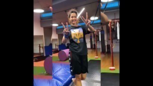 'Disha patani Dali routine Workout at gym'