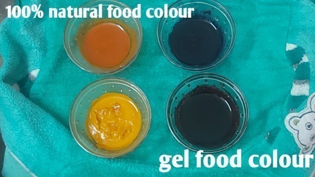 '100% natural gel food colour at home in a easy and simple way||'