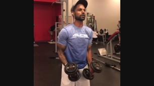 'Shikhar Dhawan Gym Workout 2018'