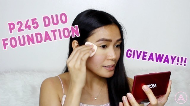 'VICE COSMETICS DUO FINISH FOUNDATION REVIEW + GIVEAWAY!!!'