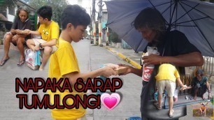 'Vlog #01 GIVING FOOD *HOMELESS PEOPLE (NAPAKA SARAP SA FEELINGS.)'