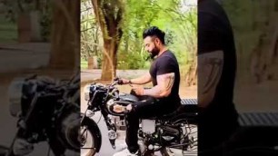 'Super bike with fitness model too sexy|| Keep it up|| #gymshortsvideo #fitnessmodels #workoutdaily'