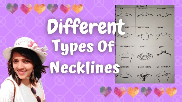 'How To Draw Necklines | Types of Necklines'