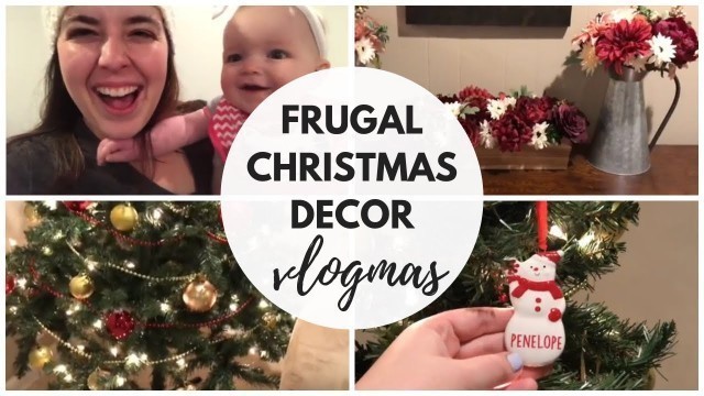 'Frugal Christmas Home Decor Tour | Frugal Christmas Decorations'
