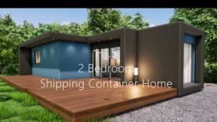 'Affordable 2 Bedroom shipping container home design Walk through'