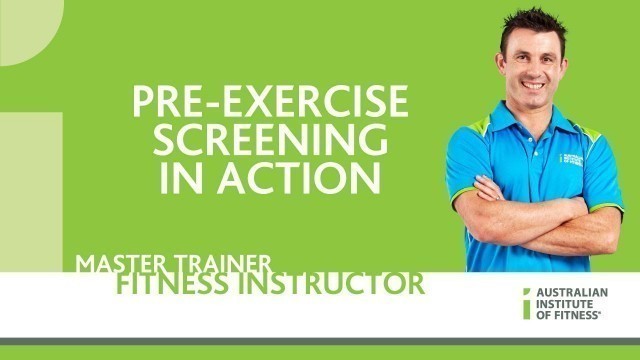 'Pre-Exercise Screening in Action'