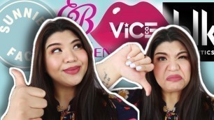 'USING MAKEUP BRANDS FROM THE PHILIPPINES (TAGALOG MAKEUP TUTORIAL) - VICE COSMETICS BLK SUNNIES FACE'