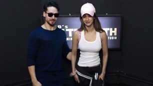 'Tiger Shroff With Girlfriend Disha Patani SPOTTED At The Launch Of Fitness Center In Mumbai'