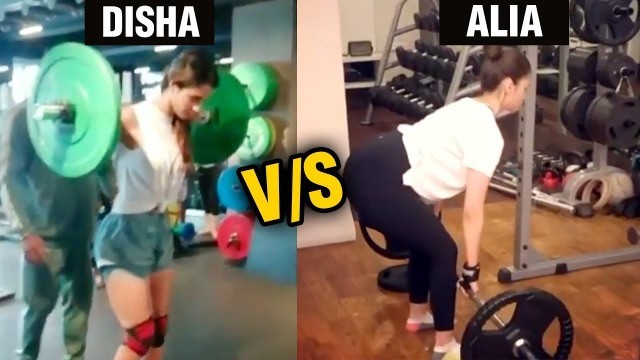 'Alia Bhatt V/S Disha Patani UNBELIEVABLE Intense Workout Video | WATCH!'