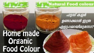 'Homemade Organic Food Color| Natural Homemade Food Color recipe in Malayalam'
