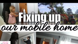 'Fixing up our old mobile home / DIY / CHEAP / Vlog style!'