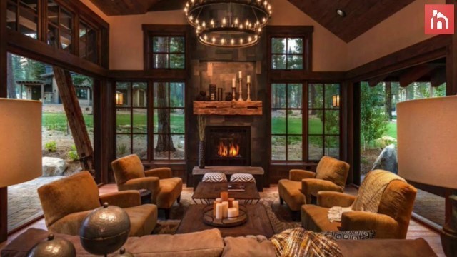 'Rustic Living Room Decor Ideas Inspired By Cozy Mountain Cabins'