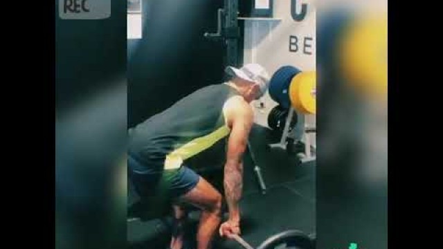 'Shikhar Dhawan At Gym Work before 1st ODI In New Zealand.'