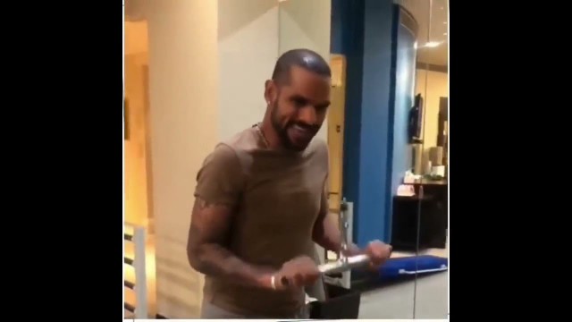 'SHIKHAR DHAWAN WORKOUT # SHIKHAR DHAWAN  # motivation # workout #SpreadPositivity'