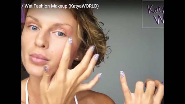 'Модный МоКРЫЙ макияж / Wet Fashion Makeup (KatyaWORLD)'