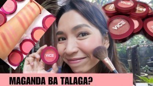 'VICE COSMETICS BLUSH CONTOUR and HIGHLIGHT | REVIEW and SWATCH'