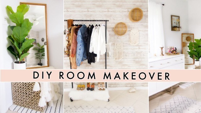 'Diy room makeover thrift flip home decor Pinterest decor ideas + ROOM TOUR'
