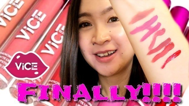 'VICE Cosmetics Phenomenal Liquid Lipstick Swatching and Review! (With shoutouts)'