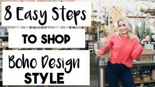 'INTERIOR DESIGN: How to Shop for a Boho Design Style'