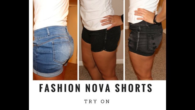 'Fashion Nova Size Large Shorts Try On'