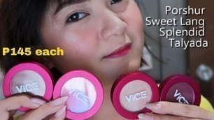 'Vice Cosmetics (Aura Review) Blush Sweet Lang, Splendid. Beauty Vlog & Lifestyle'