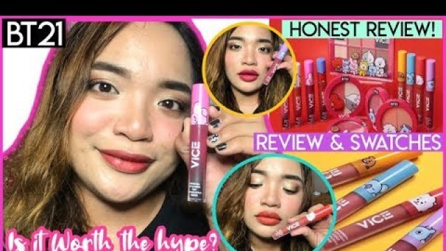 'BT21 X VICE COSMETICS | REVIEW & FIRST IMPRESSION | PEDE NA? AFFORDABLE? #VICECOSMETICS #BT21'