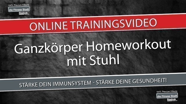 'Ganzkörper-Homeworkout mit Stuhl mit Mandy - Online Trainingsvideo'