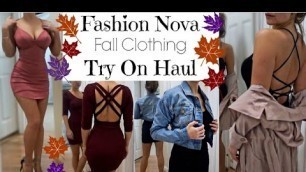 'Fashion Nova Fall Clothing try on haul'