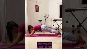 'Disha patani & Kushboo patani push-ups exercise 