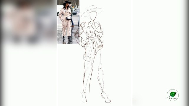 'Fashion sketching by photo - Фэшн скетчинг по фото #2'