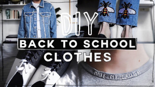 'DIY BACK TO SCHOOL CLOTHES ✂️ 
