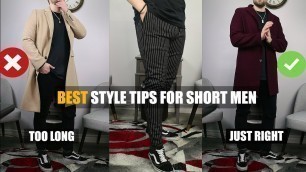 'My Best Style Tips For Short Men - 5 Clothing Tips For Short Guys'