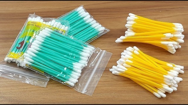 'WALL DECORATION IDEA WITH COTTON BUDS & COLOR PAPER | AMAZING HOME DECORATING'