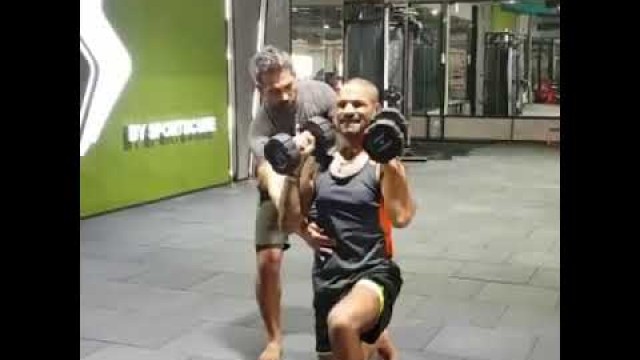 'Shikhar dhawan GYM session upcoming Sri Lanka series'