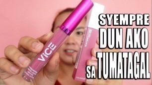 'VICE COSMETICS VS  MAYBELLINE SUPER STAY MATTE INK || Comparison of 2 liquid lipstick'