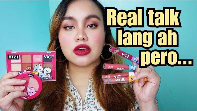 'Vice Cosmetics x BT21 Collection | Try On Review'