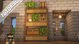 'Minecraft Tutorial : Display Book Shelf : Interior Design Decoration'