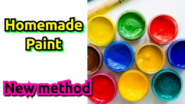 'How to make acrylic paint without using food colour at home|Homemade Paint Malayalam'