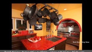 'Green and red kitchen design | Pictures of Home Decorating Ideas with Kitchen Designs & Paint'